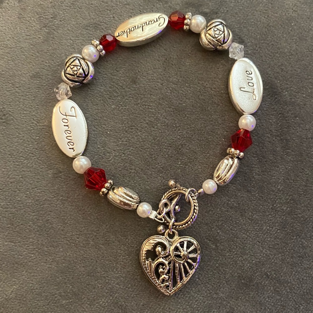Love, Grandmother, Forever toggle Bracelet